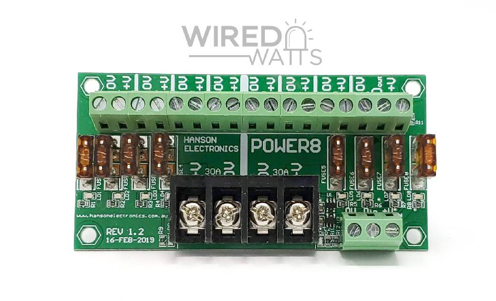 Power8 Power Distribution Board By Hanson Electronics