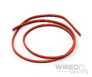22 AWG Red and Black Computer Wire By the Foot - Image 1